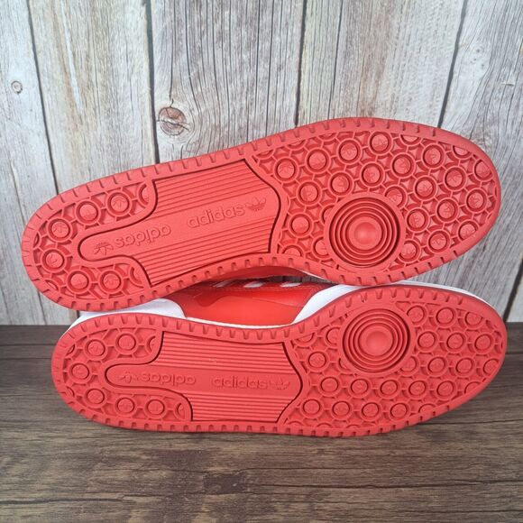 Adidas Originals Low CL HQ1495 Scarlet Red White Sneaker Men's Sz 11 (NIB) - Picture 9 of 10